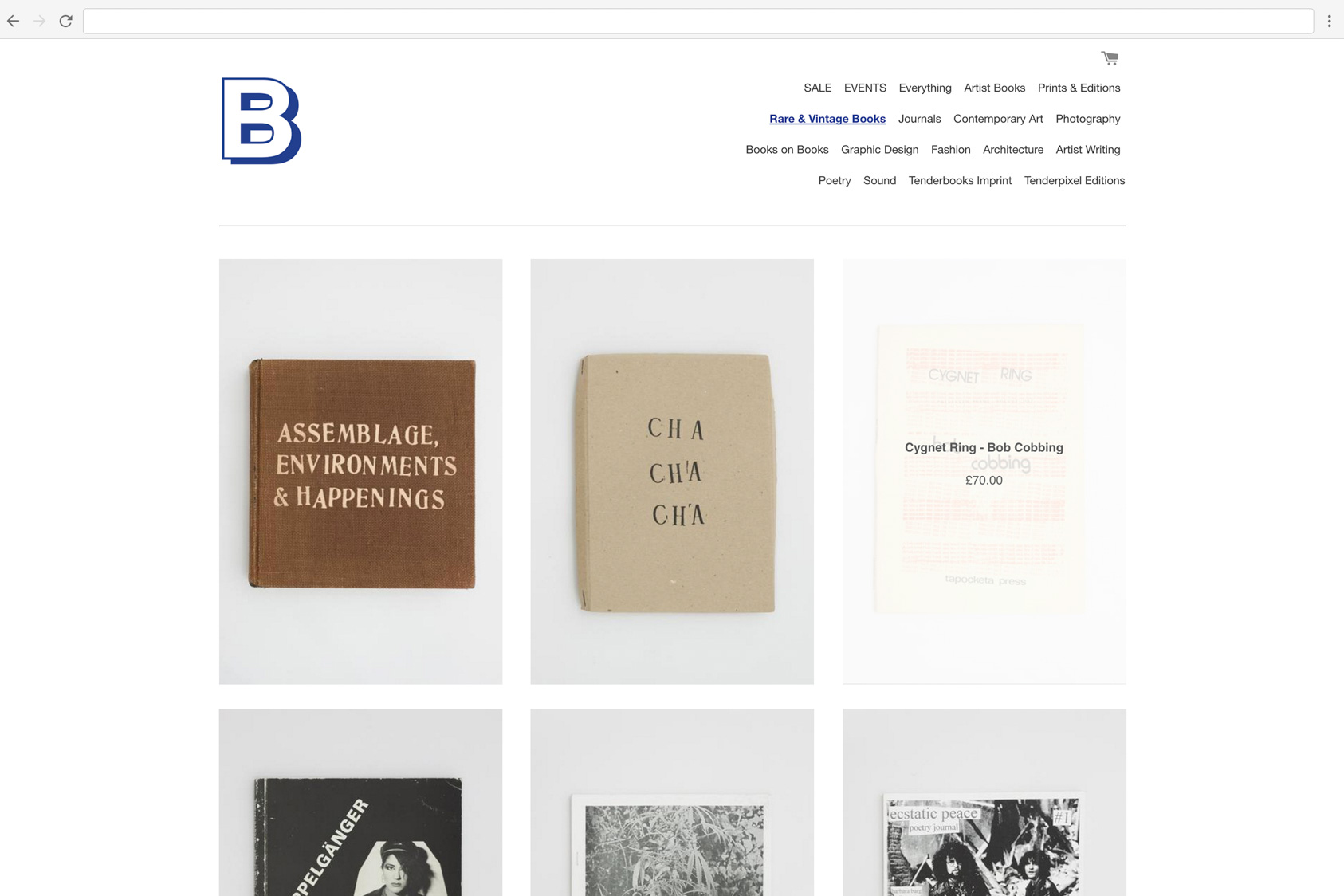 Tenderbooks Website by the agency for emerging ideas